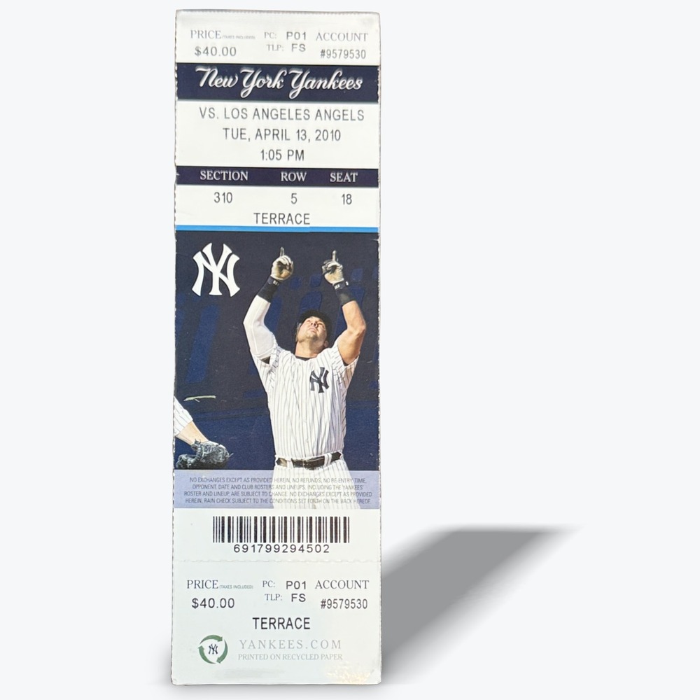 New York Yankees vs Los Angeles Angels Apr 13 2010 Full‎ Ticket Ring Ceremony